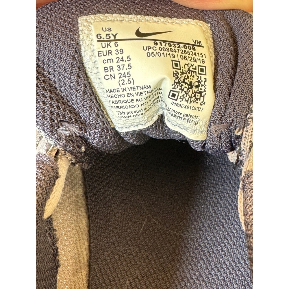 Nike Flex Contact Grey Black Running Shoes 917932-008 Womens 8 / Youth 6.5Y - Picture 2 of 8